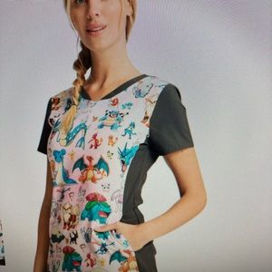 NWT **Tooniform scrub top XL NWT